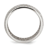 Sterling Silver Rhodium-plated 5-row Eternity Ring